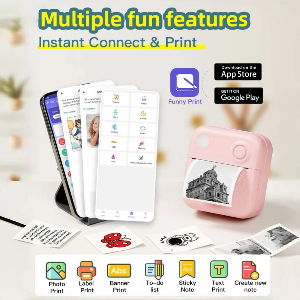 Portable Thermal Label Printer