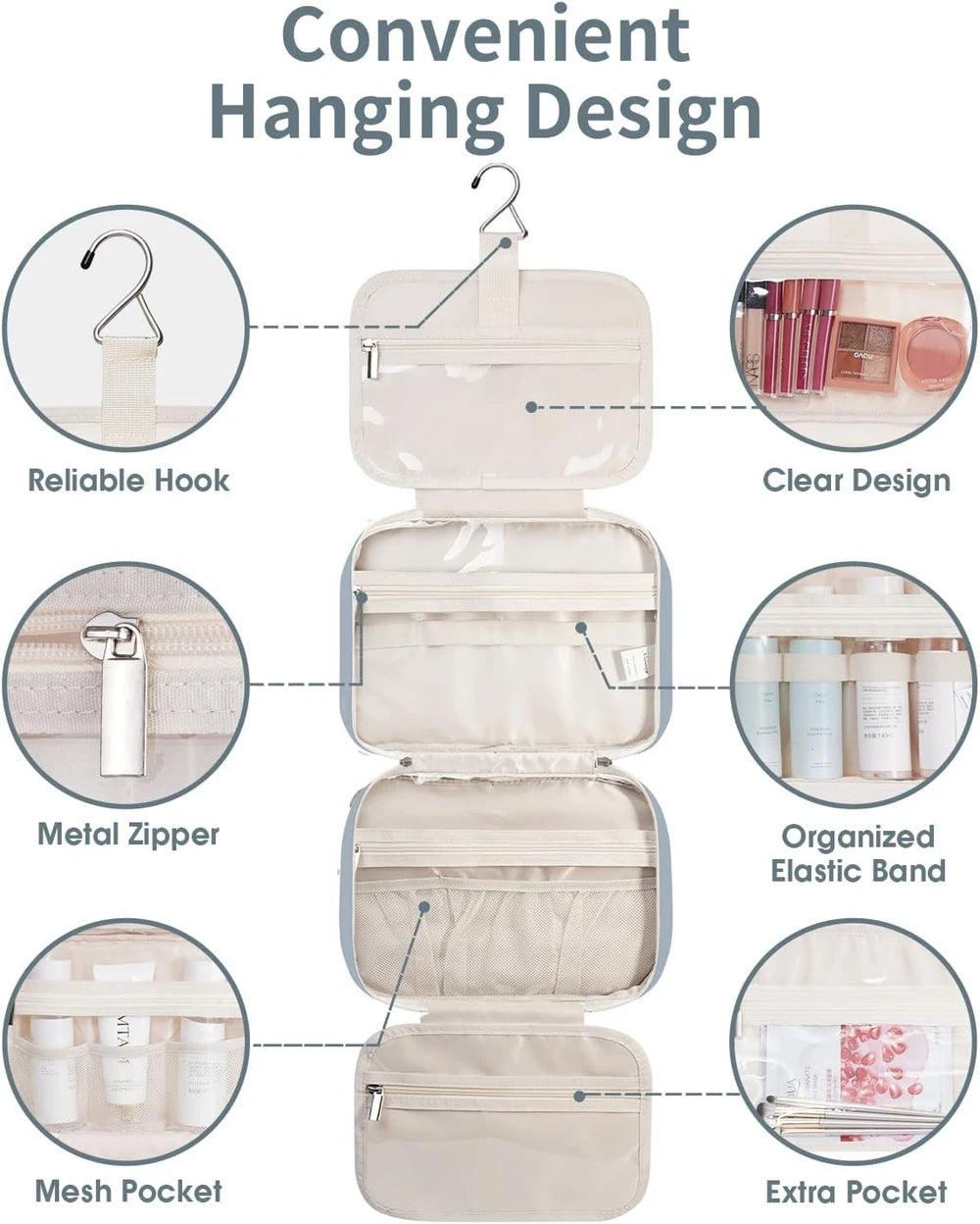 Hanging Travel Toiletry Bag