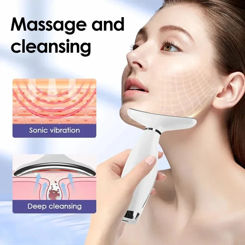 LED Light Therapy Face Neck Massager